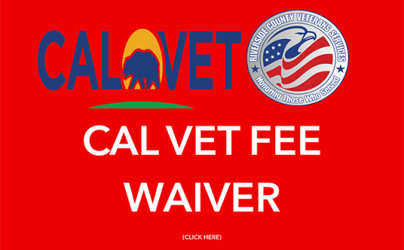 Cal Vet Fee Waiver Application Flyer